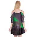 Aurora Northern Lights Phenomenon Atmosphere Sky Cutout Spaghetti Strap Chiffon Dress View2