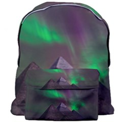 Aurora Northern Lights Phenomenon Atmosphere Sky Giant Full Print Backpack by Grandong