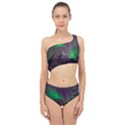 Aurora Northern Lights Phenomenon Atmosphere Sky Spliced Up Two Piece Swimsuit View1