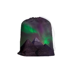 Aurora Northern Lights Celestial Magical Astronomy Drawstring Pouch (medium) by Grandong