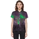 Aurora Northern Lights Phenomenon Atmosphere Sky Short Sleeve Pocket Shirt View1