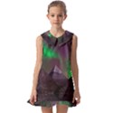 Aurora Northern Lights Phenomenon Atmosphere Sky Kids  Pilgrim Collar Ruffle Hem Dress View1