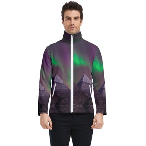 Aurora Northern Lights Phenomenon Atmosphere Sky Men s Bomber Jacket by Grandong