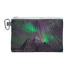 Aurora Northern Lights Celestial Magical Astronomy Canvas Cosmetic Bag (large) by Grandong