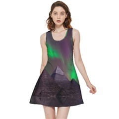 Aurora Northern Lights Celestial Magical Astronomy Inside Out Reversible Sleeveless Dress by Grandong