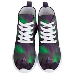 Aurora Northern Lights Celestial Magical Astronomy Women s Lightweight High Top Sneakers by Grandong