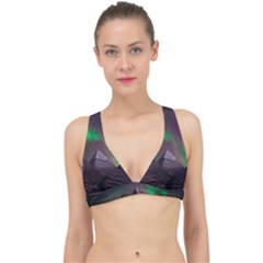 Aurora Northern Lights Celestial Magical Astronomy Classic Banded Bikini Top by Grandong