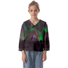 Aurora Northern Lights Celestial Magical Astronomy Kids  Sailor Shirt by Grandong