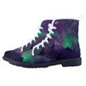 Aurora Northern Lights Celestial Magical Astronomy Women s High-Top Canvas Sneakers View2