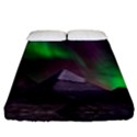 Fantasy Pyramid Mystic Space Aurora Fitted Sheet (King Size) View1