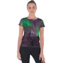 Fantasy Pyramid Mystic Space Aurora Short Sleeve Sports Top  View1