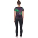 Fantasy Pyramid Mystic Space Aurora Short Sleeve Sports Top  View2