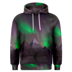 Fantasy Pyramid Mystic Space Aurora Men s Overhead Hoodie by Grandong