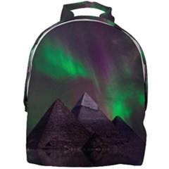 Fantasy Pyramid Mystic Space Aurora Mini Full Print Backpack by Grandong