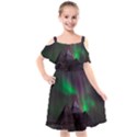 Fantasy Pyramid Mystic Space Aurora Kids  Cut Out Shoulders Chiffon Dress View1