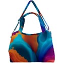 Colorful Fluid Art Abstract Modern Double Compartment Shoulder Bag View1