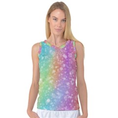 Rainbow Colors Spectrum Background Women s Basketball Tank Top by Ravend