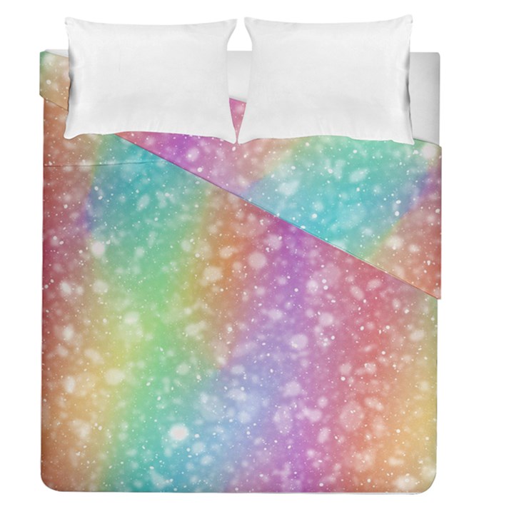 Rainbow Colors Spectrum Background Duvet Cover Double Side (Queen Size)