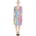 Rainbow Colors Spectrum Background Wrap Up Cocktail Dress View1