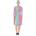 Rainbow Colors Spectrum Background Wrap Up Cocktail Dress View2