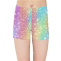 Rainbow Colors Spectrum Background Kids  Sports Shorts View1