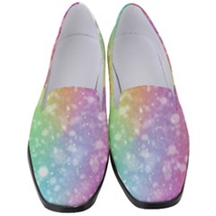 Rainbow Colors Spectrum Background Women s Classic Loafer Heels by Ravend