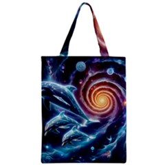 Dolphins Fantasy Zipper Classic Tote Bag by Ravend