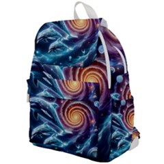 Dolphins Fantasy Top Flap Backpack by Ravend