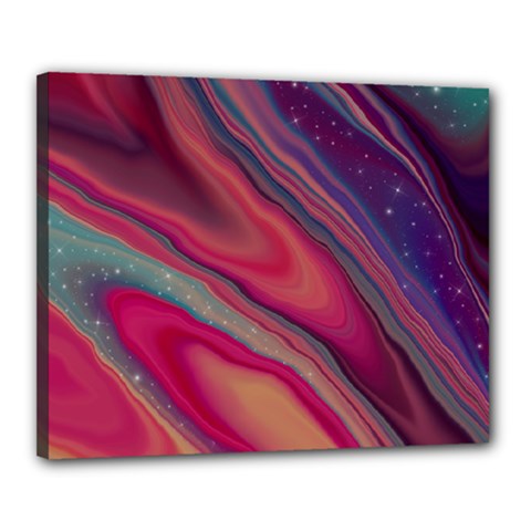 Stars Shimmering Galaxy Ocean Canvas 20  X 16  (stretched) by Ravend