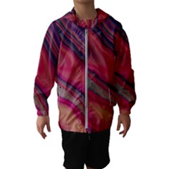 Stars Shimmering Galaxy Ocean Kids  Hooded Windbreaker by Ravend