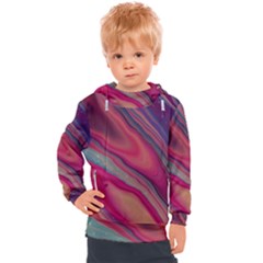 Stars Shimmering Galaxy Ocean Kids  Hooded Pullover by Ravend