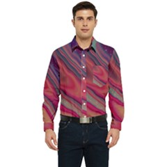 Stars Shimmering Galaxy Ocean Men s Long Sleeve Pocket Shirt  by Ravend