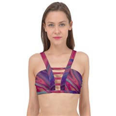 Stars Shimmering Galaxy Ocean Cage Up Bikini Top by Ravend