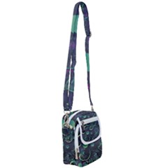 Psychedelic Mushrooms Background Shoulder Strap Belt Bag by Ravend