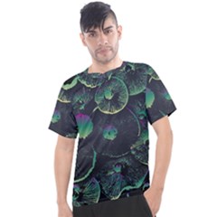 Psychedelic Mushrooms Background Men s Sport Top by Ravend