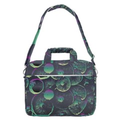 Psychedelic Mushrooms Background Macbook Pro 16  Shoulder Laptop Bag by Ravend