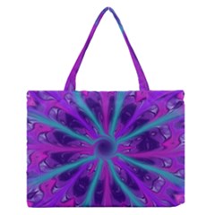 Wallpaper Tie Dye Pattern Zipper Medium Tote Bag by Ravend