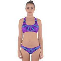 Wallpaper Tie Dye Pattern Cross Back Hipster Bikini Set by Ravend