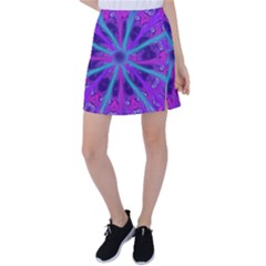 Wallpaper Tie Dye Pattern Tennis Skirt by Ravend