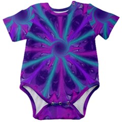 Wallpaper Tie Dye Pattern Baby Short Sleeve Bodysuit by Ravend