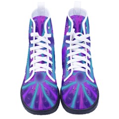 Wallpaper Tie Dye Pattern Kid s High-top Canvas Sneakers by Ravend