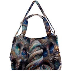 Fantasy Psychedelic Building Spiral Double Compartment Shoulder Bag by Ravend