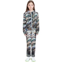 Fantasy Psychedelic Building Spiral Kids  Tracksuit by Ravend