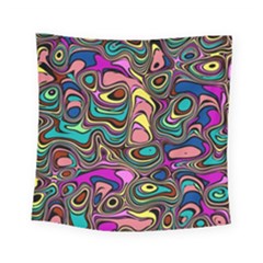 Bending Rotate Distort Waves Square Tapestry (small)