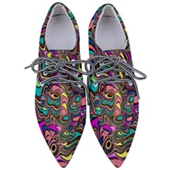 Bending Rotate Distort Waves Pointed Oxford Shoes by Ravend