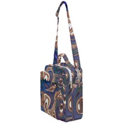 Pattern Psychedelic Hippie Abstract Crossbody Day Bag by Ravend