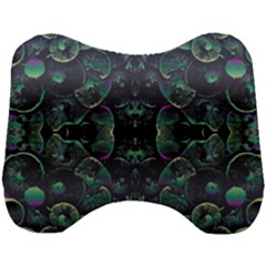 Background Pattern Mushrooms Head Support Cushion by Ravend