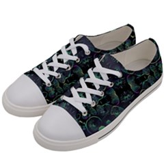 Background Pattern Mushrooms Men s Low Top Canvas Sneakers by Ravend