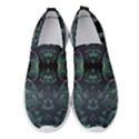 Background Pattern Mushrooms Women s Slip On Sneakers View1