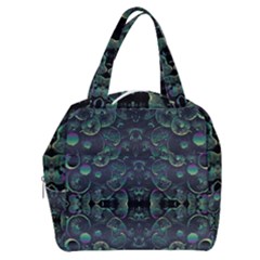 Background Pattern Mushrooms Boxy Hand Bag by Ravend